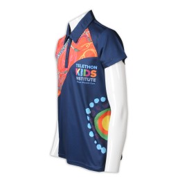 P1293   Custom-made women's sublimation to make short sleeves sublimation Polo American charity event contrast color collar royal blue P1293   Custom-made women's sublimation to make short sleeves sublimation Polo American charity event contrast color collar royal blue